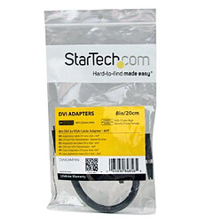 Acheter StarTech.com Câble adaptateur DVI vers VGA de 20cm - Convertisseur DVI-I vers HD15 - Mâle / Femelle - Noir