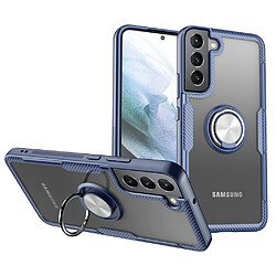 Coque en TPU anti-rayures avec béquille rotative bleu marine pour votre Samsung Galaxy S22 Plus