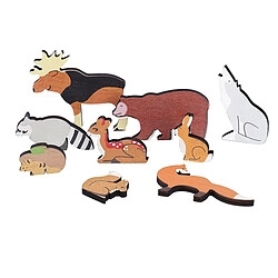 puzzles d'animaux en bois pour les tout-petits 1-3 3d