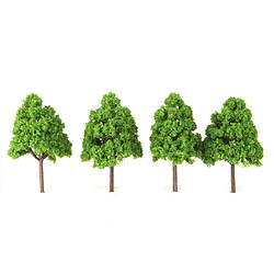 Lot de 20pcs Arbre Modèle Paysage de Modélisme Ferroviaire Echelle N 9.5cm Vert pas cher