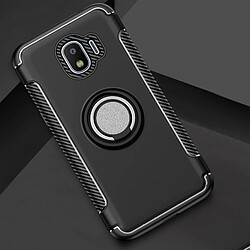 Wewoo Coque Étui de protection magnétique à 360 degrés avec anneau de rotation pour Galaxy J2 Pro 2018 noir