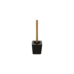 Avis Brosse WC coloris noir en polystérine / bambou - L. 11,7 x P. 11,7 x H. 38 cm -PEGANE-