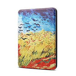 Wewoo Housse Coque Étui de protection en cuir PU + TPU avec motif peinture à l'huile Van Gogh pour Amazon Kindle Paperwhite 4 (2018), fonction veille et réveil