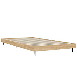 Acheter vidaXL Cadre de lit sans matelas chêne sonoma 90x200 cm