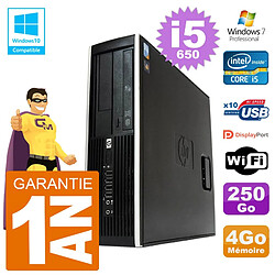 PC HP Compaq 8100 SFF i5-650 RAM 4Go Disque 250Go Graveur DVD Wifi W7 - Occasion