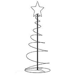 vidaXL Arbre de Noël lumineux conique 80 LED blanc chaud 120 cm