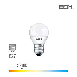 Edm Ampoule LED E27 5W équivalent à 35W - Blanc Chaud 3200K