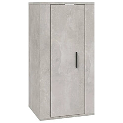 Maison Chic Ensemble de meubles TV 2 pcs pour salon - gris béton bois d'ingénierie -MN72415 pas cher