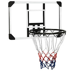 vidaXL Panneau de basket-ball Transparent 71x45x2,5 cm Polycarbonate