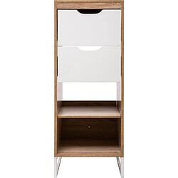 Five Simply Smart Meuble de rangement design avec tiroirs Orso - L. 40 x H. 105 cm - Couleur bois