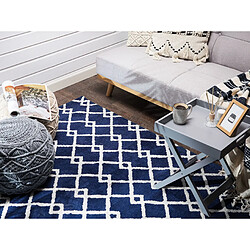 Avis Beliani Tapis rectangulaire bleu 160 x 230 cm SERRES