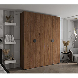 Abiks Meble Armoire Inova 4 À Portes Battantes 236,7/200/47 4 Portes (marron/nero)