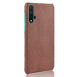 Avis Wewoo Coque PC antichoc texture crocodile + PU pour Huawei Nova 5 / Nova 5 Pro marron