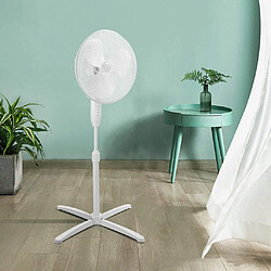 Urban Living Ventilateur sur pied - Diam. 40 cm. -Blanc