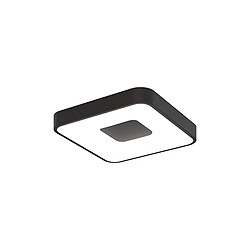 Inspired Coin Plafonnier Carré 56W LED Avec Télécommande 2700K-5000K, 2500lm, Noir, 3 ans de Garantie