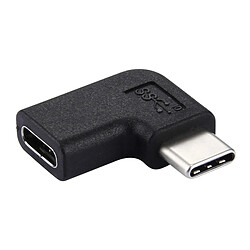 Acheter Wewoo Adaptateur noir pour Macbook, Nokia, Tablette PC Google, Samsung, Letv, Huawei, Lenovo, Microsoft, Xiaomi, OnePlus et autres Smartphones mâle coudé USB-C / Type-C femelle vers USB-C / Type-C,