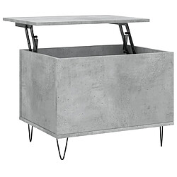 Maison Chic Tabls basse,Table Console pour salon Gris béton 60x44,5x45 cm Bois d'ingénierie -MN82131