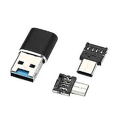 Universal 3 po en 1 Micro-C Micro USB OTG USB 3.0 TF Flash Memory Memory Card Reader For Xiaomi Phone Tablet PC pas cher