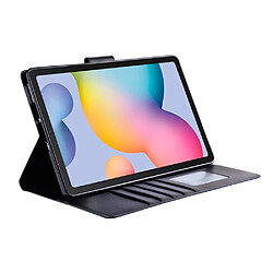 Etui en PU fermoir magnétique, anti-chute avec support pour votre Samsung Galaxy Tab S6 Lite/S6 Lite (2022) - noir