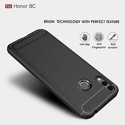 Acheter Wewoo Coque en TPU souple texturée fibre de carbone pour HuHonor 8C (rouge)