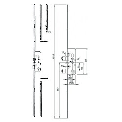 Avis Ferco Serrure TRIMATIC 5070 mm ajustable G465230001