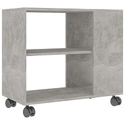 Maison Chic Table d'appoint | Table Basse Gris béton 70x35x55 cm Bois d'ingénierie -GKD88023