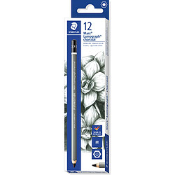 STAEDTLER Crayon au fusain Mars Lumograph charcoal, dureté:M ()