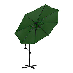 Helloshop26 Parasol déporté - vert - rond - diamètre 300 cm - inclinable 14_0007598