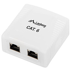 Prise en saillie Lanberg avec 2 x RJ45 Cat.6 FTP blindé