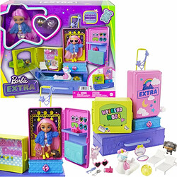 Mattel Lalka Barbie Extra Ma³a lalka + zwierz¹tka Zestaw