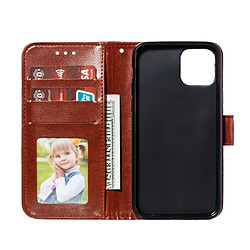 Acheter Wewoo Coque Etui à rabat en cuir Mandala avec motif gaufrage pour iPhone 11 Pro support et logements cartes portefeuille et cadre photo et lanière Marron