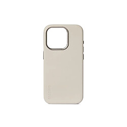 Decoded Coque pour Apple iPhone 15 Plus MagSafe en Cuir Pleine Fleur Ultra-Résistant Beige