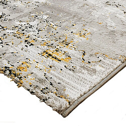 Avis Thedecofactory MEDIANE USURE - Tapis graphique effet usé/vintage gris or 120x170