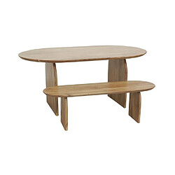 Acheter Aubry Gaspard Banc en acacia naturel L 140.