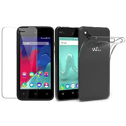 Ipomcase Coque de protection souple pour Wiko Sunny avec protection d'écran en verre trempé