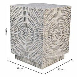 Avis Tabouret Alexandra House Living Gris Bois MDF 35 x 45 x 35 cm