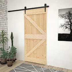 vidaXL Porte 80x210 cm Bois de pin massif