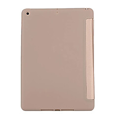 Avis Coque en silicone + PU triple pli avec support or pour votre Apple iPad Mini (2019) 7.9 pouces