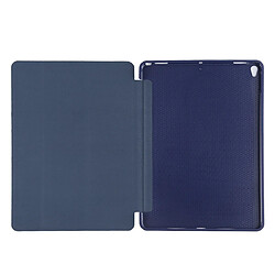 Acheter Wewoo Housse Étui Coque Boitier en plastique PU Déformation pliable Etui à rabat gauche et droite cuir avec support à trois volets et Smart Sleep pour iPad Air3 2019 Bleu