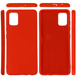 Coque en silicone matière liquide rouge pour votre Samsung Galaxy A31