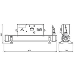 Acheter Réchauffeur electrique 12kw mono digital - v-8t8a-d - VULCAN