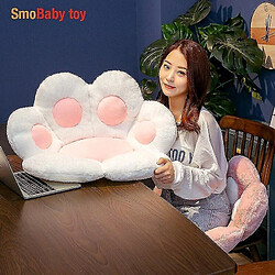 Universal 70 cm oreiller de la patte coussin animal coussin en peluche en peluche canapé au sol intérieur décoration de chaise (blanc)