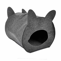 Paris Prix Niche pour Chat & Poignée Feutrine 40cm Anthracite