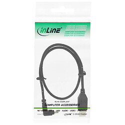 Avis InLine® USB Type A mâle à Mini 5 broches mâle coudé à 90 ° noir 0.5m