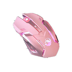 Universal Bluetooth Wireless Mouse Girl Cute Pink Mute Game Rechargeable Mouse Desktop ordinateur portable Game mécanique