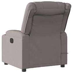 Acheter vidaXL Fauteuil de massage inclinable Taupe Tissu