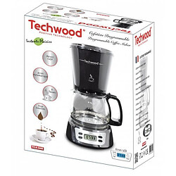 Acheter Techwood Cafetière électrique NOIRE Programmable 6 TASSES 650W Fonction Maintien au chaud + Presse fruit Agrumes Electrique Noir 700ml