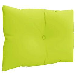 Avis vidaXL Coussins de palette lot de 3 vert vif tissu