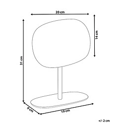 Avis Beliani Miroir de table CHARENTE Doré