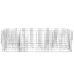 Avis vidaXL Lit surélevé à gabion Acier 360x90x100 cm